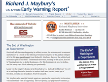 Tablet Screenshot of earlywarningreport.com